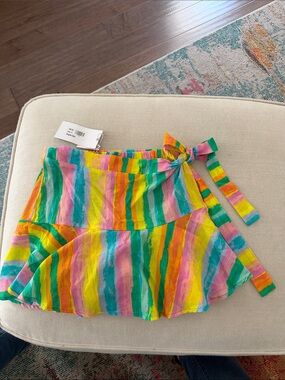 Colorful Striped Tie-Waist Women’s Shorts
